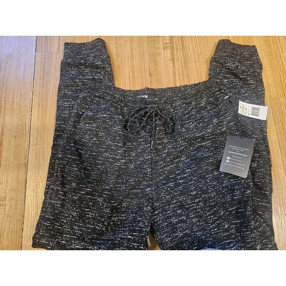 Bklyn Athletics Jogger Pants Black and White Mens Size Small